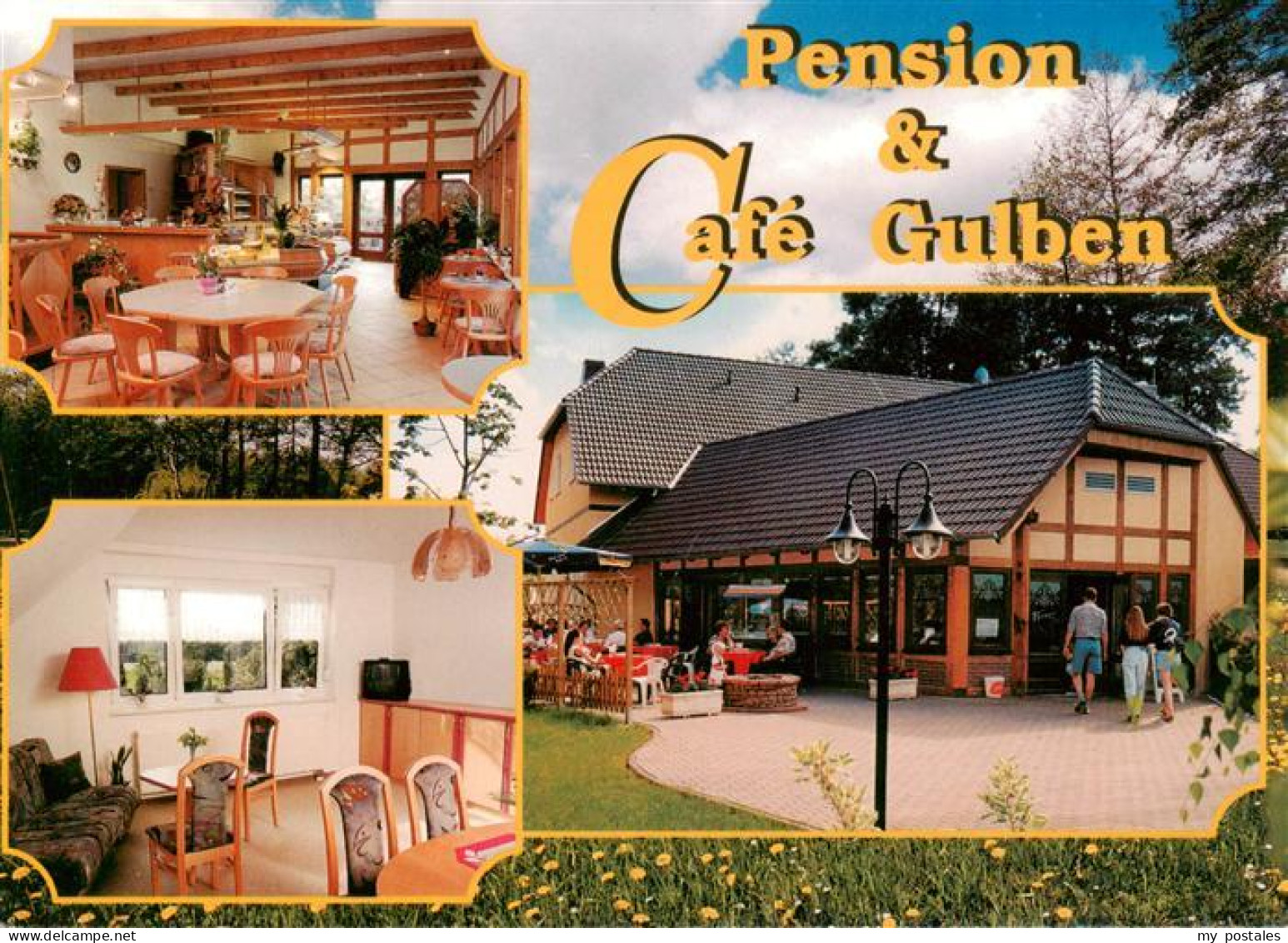 73880507 Gulben Pension Und Cafe Gulben Gastraum Terrasse Gulben - Kolkwitz