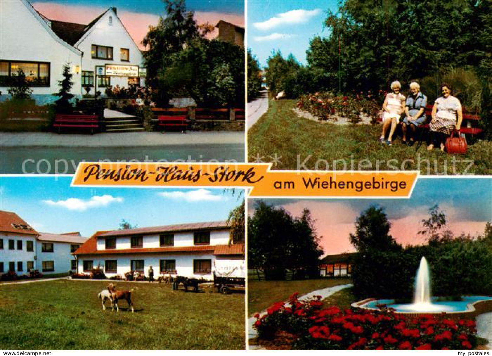 73845998 Preussisch-Oldendorf Pension Haus Stork Am Wiehengebirge Park Brunnen  - Getmold