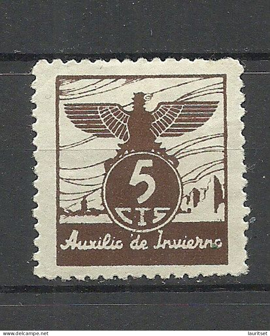 SPAIN Spanien Espana Pontevedra 1937 WINTER HELP Auxilio De Invierno Carity Wohlfahrt Winterhilfe * - Charity