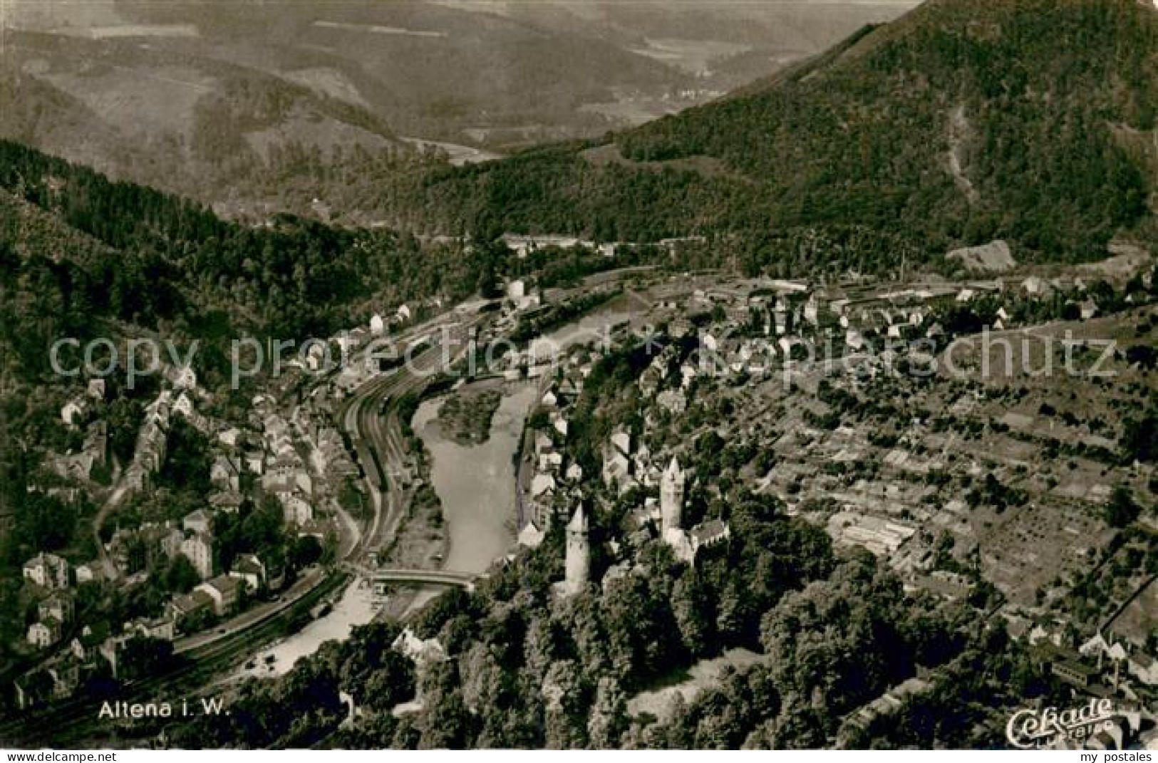 73692304 Altena Lenne Panorama Mit Burg Altena Lenne - Altena