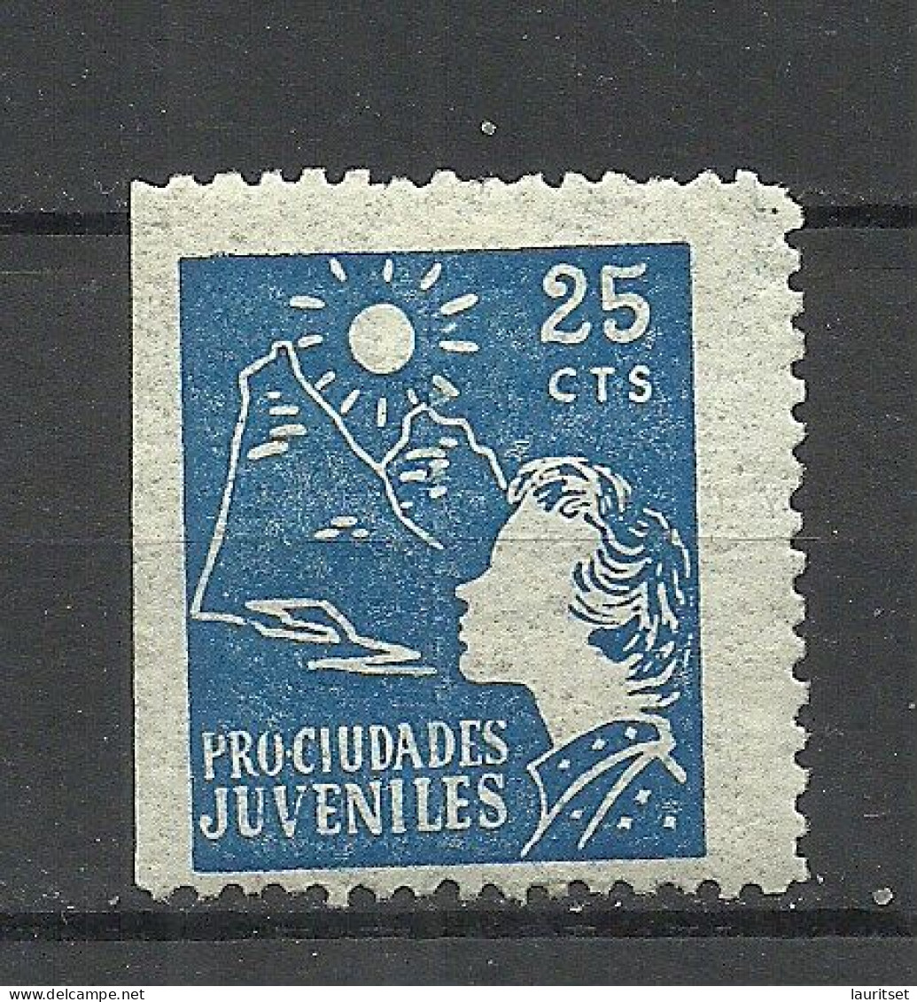 SPAIN Spanien Espana 1930ies Pro Ciudades Juveniles 25 Cts * Charity For Children Kinderhilfe - Charity