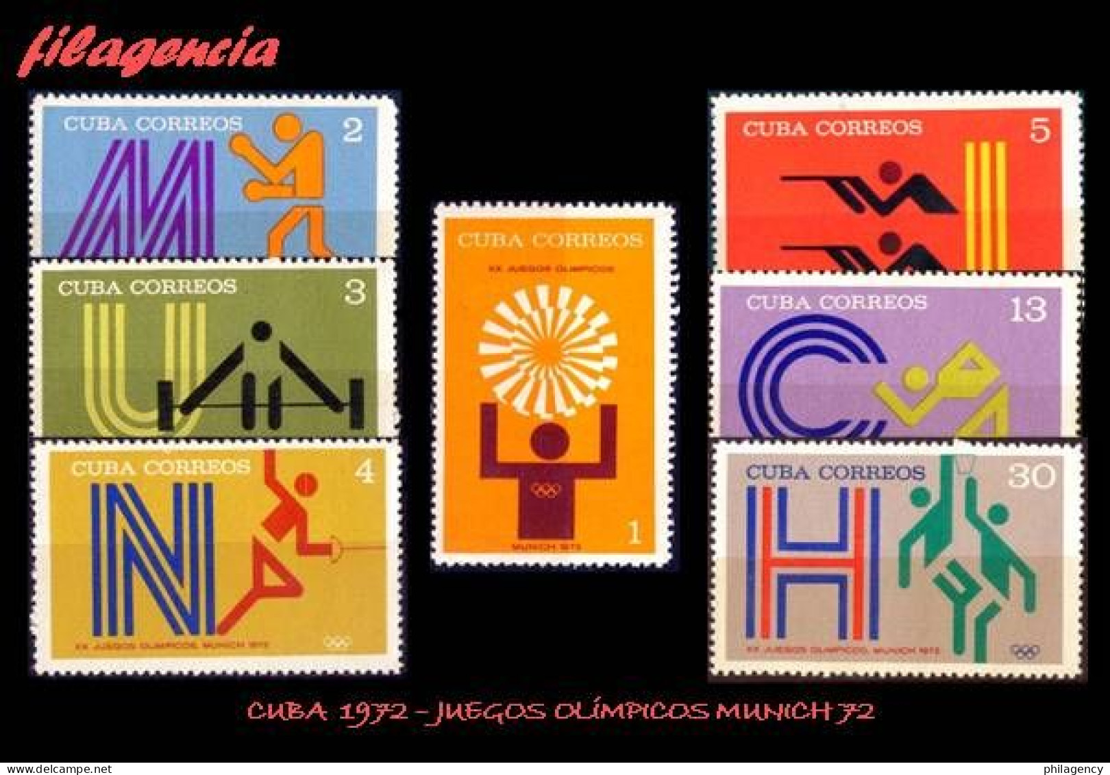 CUBA MINT. 1972-15 JUEGOS OLÍMPICOS EN MUNICH - Neufs