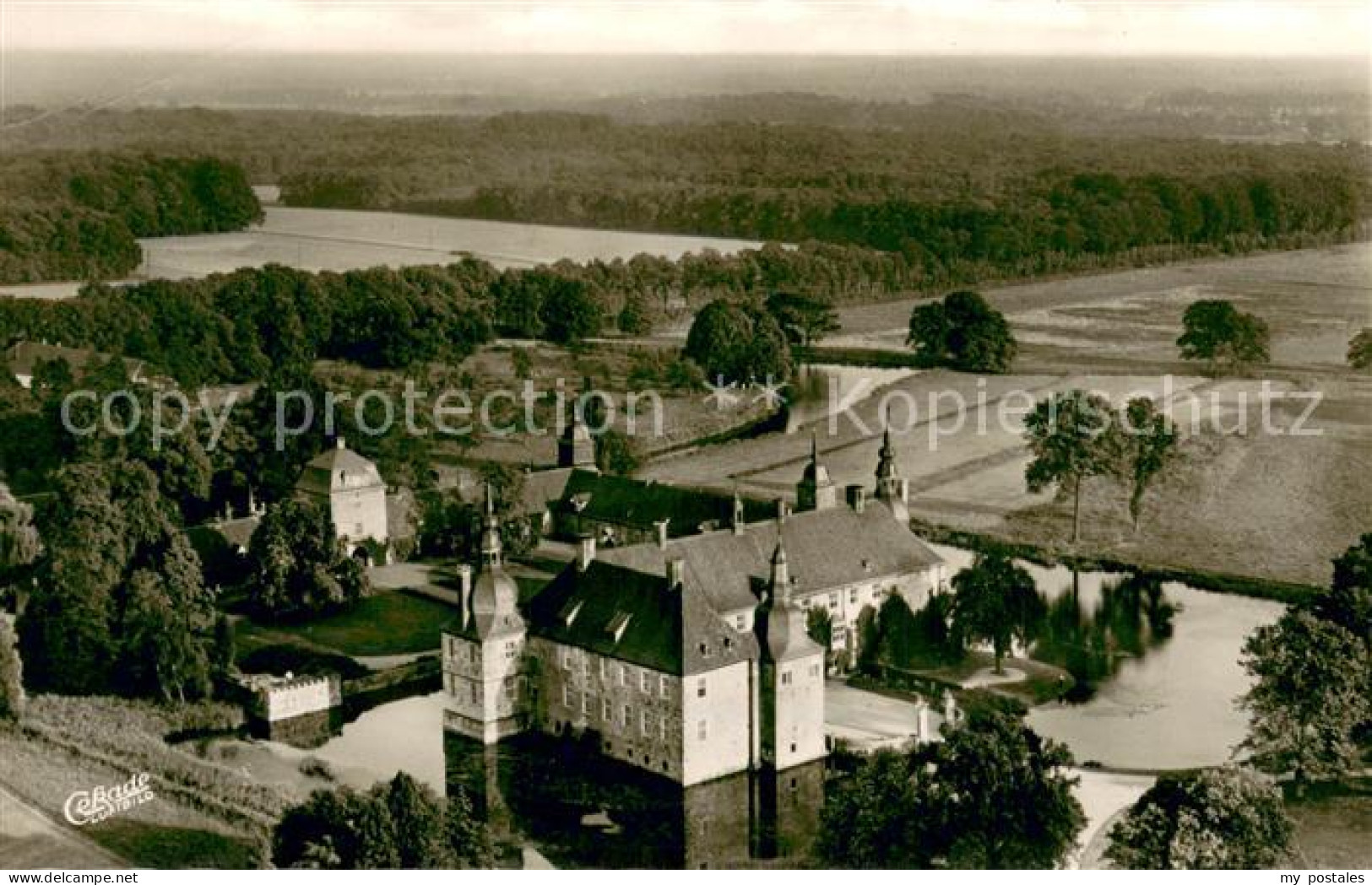 73691939 Lembeck Schloss Fliegeraufnahme Lembeck - Dorsten