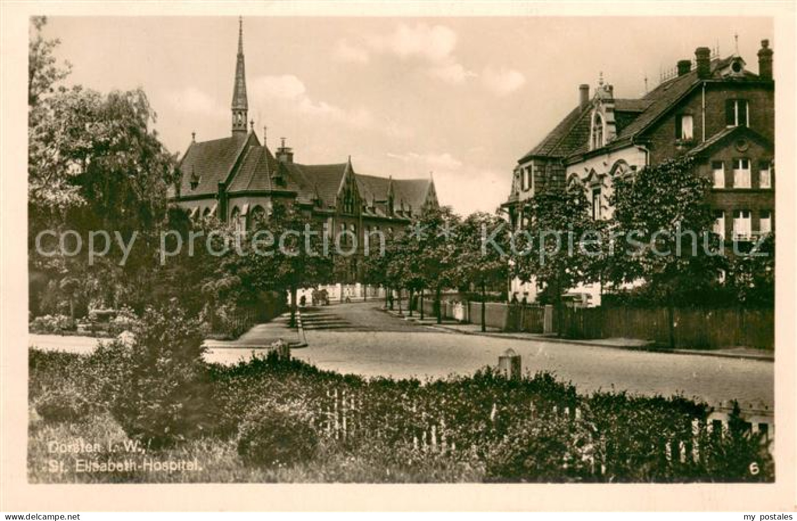 73691935 Dorsten St. Elisabeth-Hospital Vorkriegskarte (ca. 1935) Dorsten - Dorsten