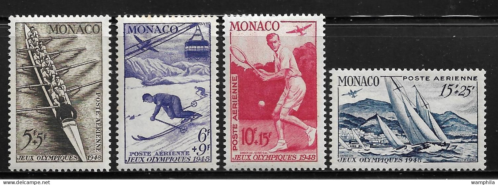 Monaco P.A N°32/35*.  J.O De Londres. Cote 65€. - Zomer 1948: Londen