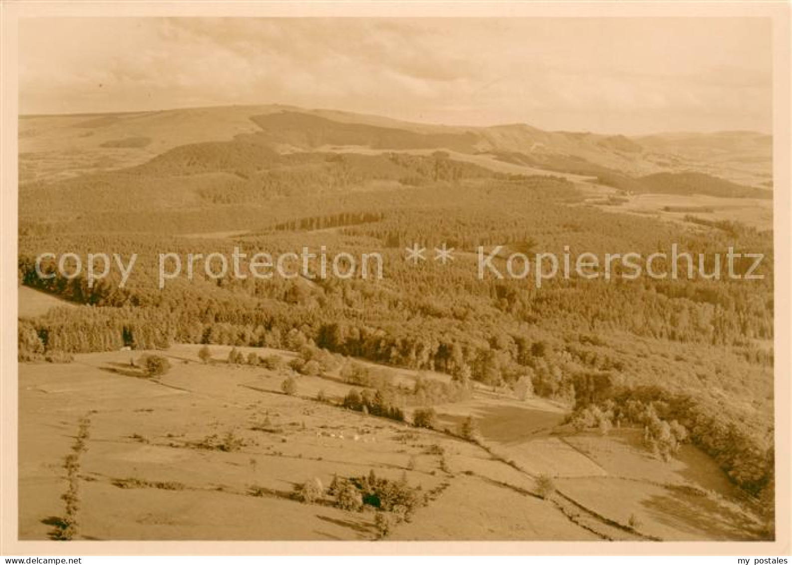 73691863 Milseburg Panorama Mit Blick Auf Wasserkuppe Und Pferdskopf Milseburg - Hilders