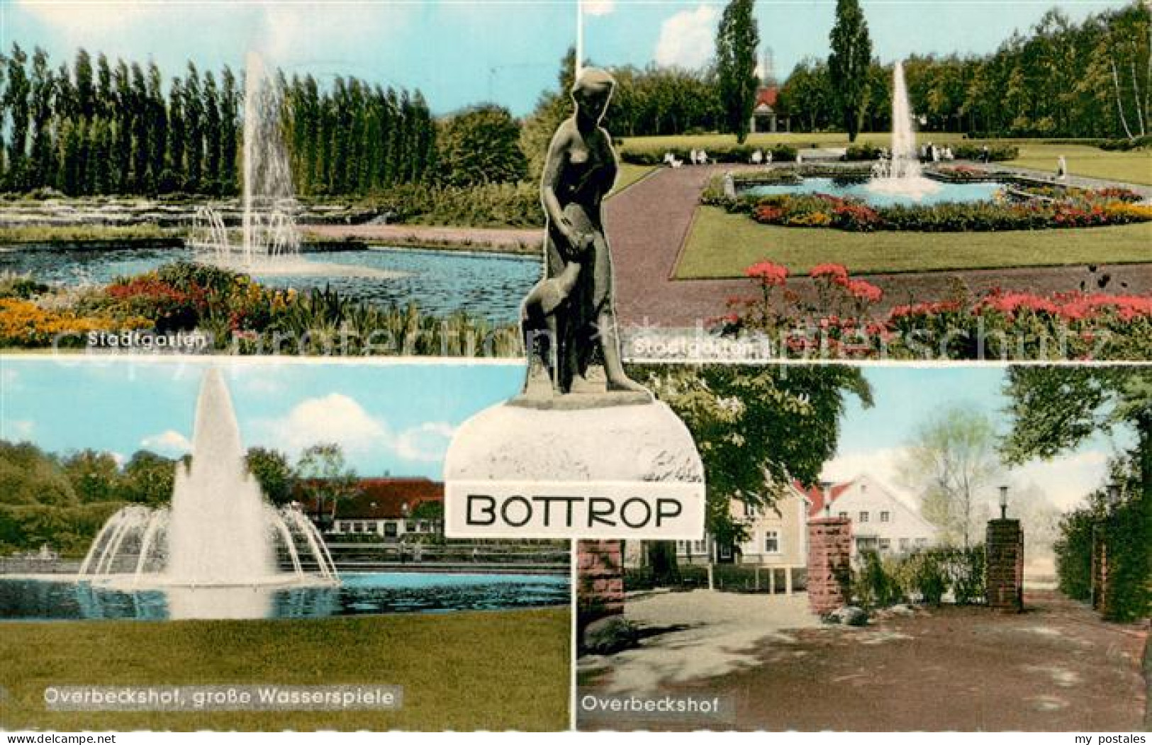73691786 Bottrop Stadtgarten Wasserspiele Overbeckshof Statue Bottrop - Bottrop