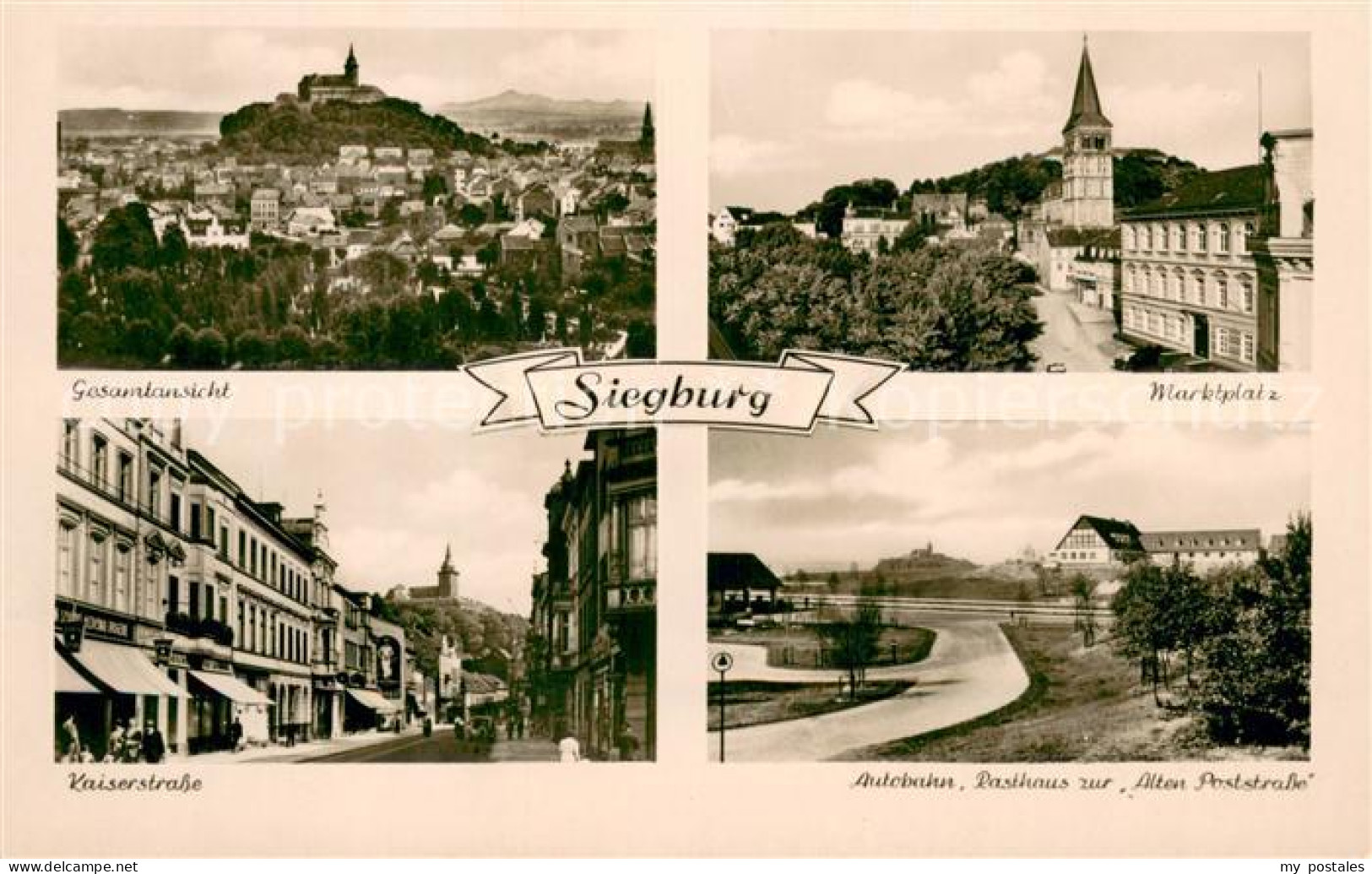 73691763 Siegburg Stadtpanorama Mit Abtei Michaelsberg Marktplatz Kaiserstrasse  - Siegburg