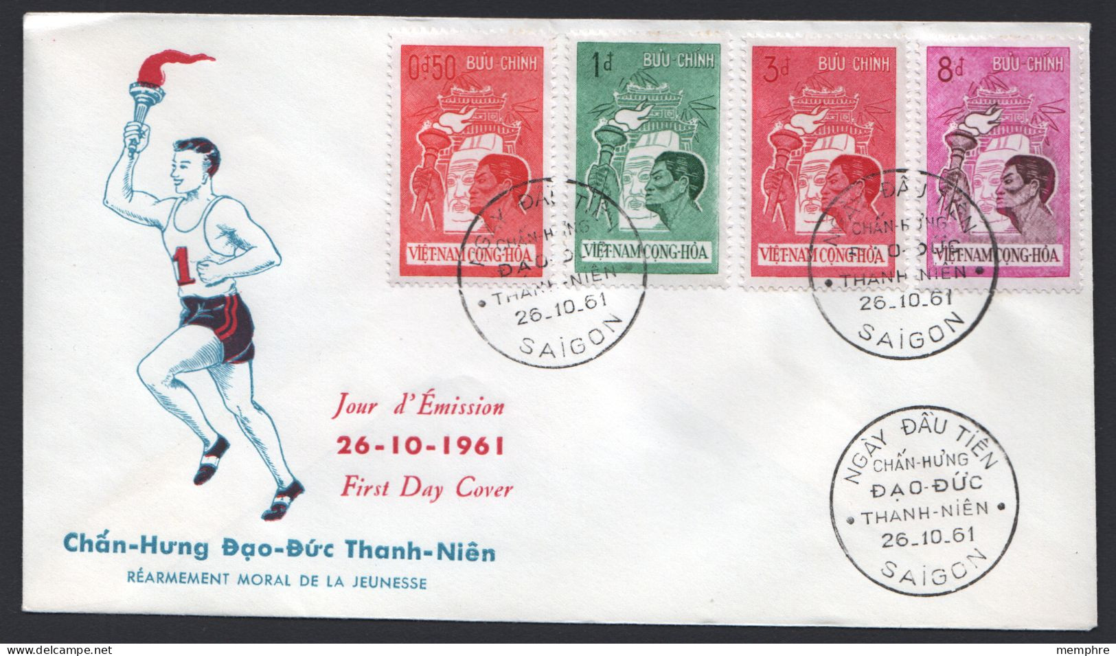 1961  Moral Rearmament Set Of 4 On FDC  Sc 174-7 - Vietnam