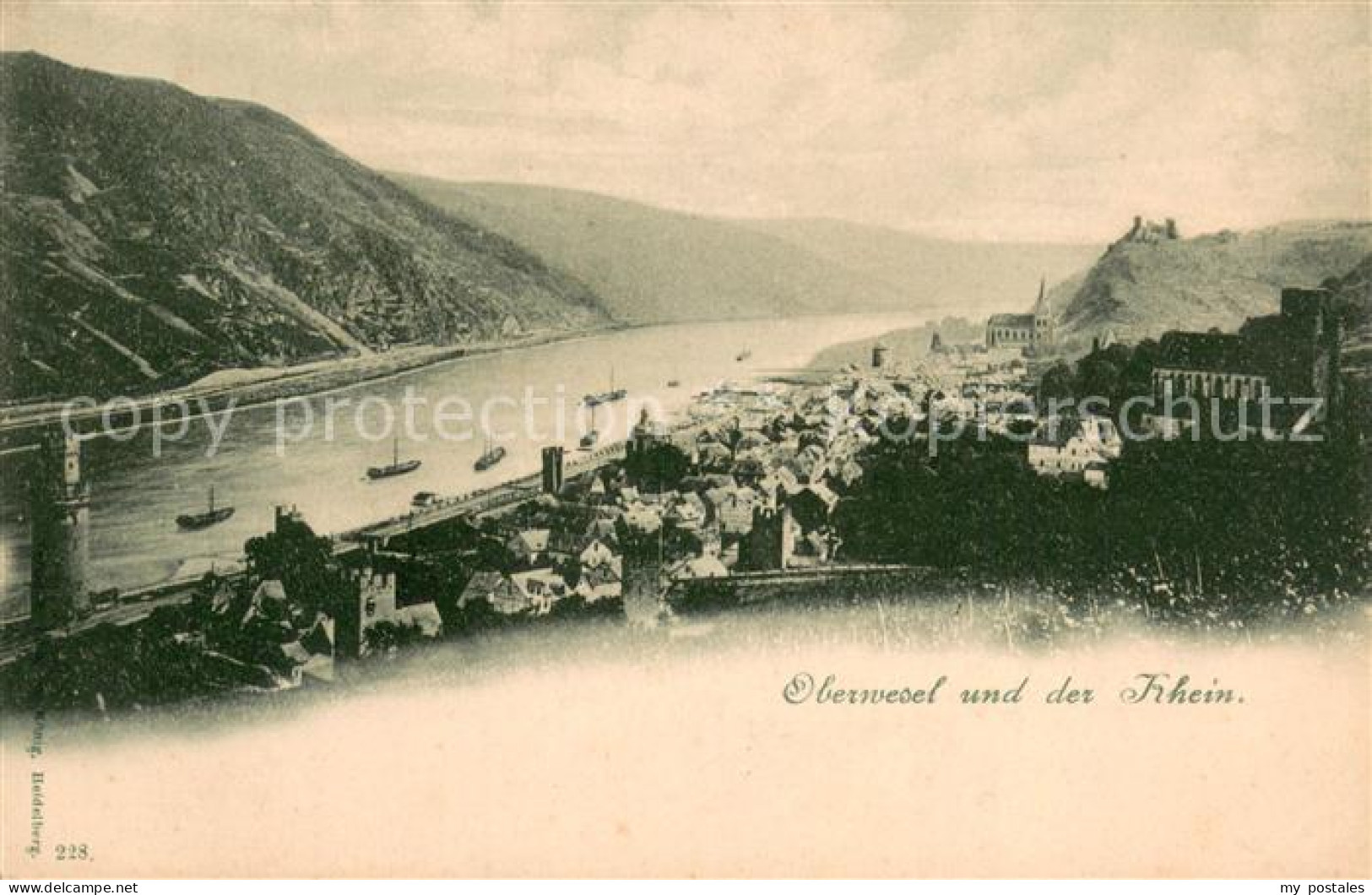 73691183 Oberwesel Rhein Panorama Blick Auf Den Rhein Oberwesel Rhein - Oberwesel