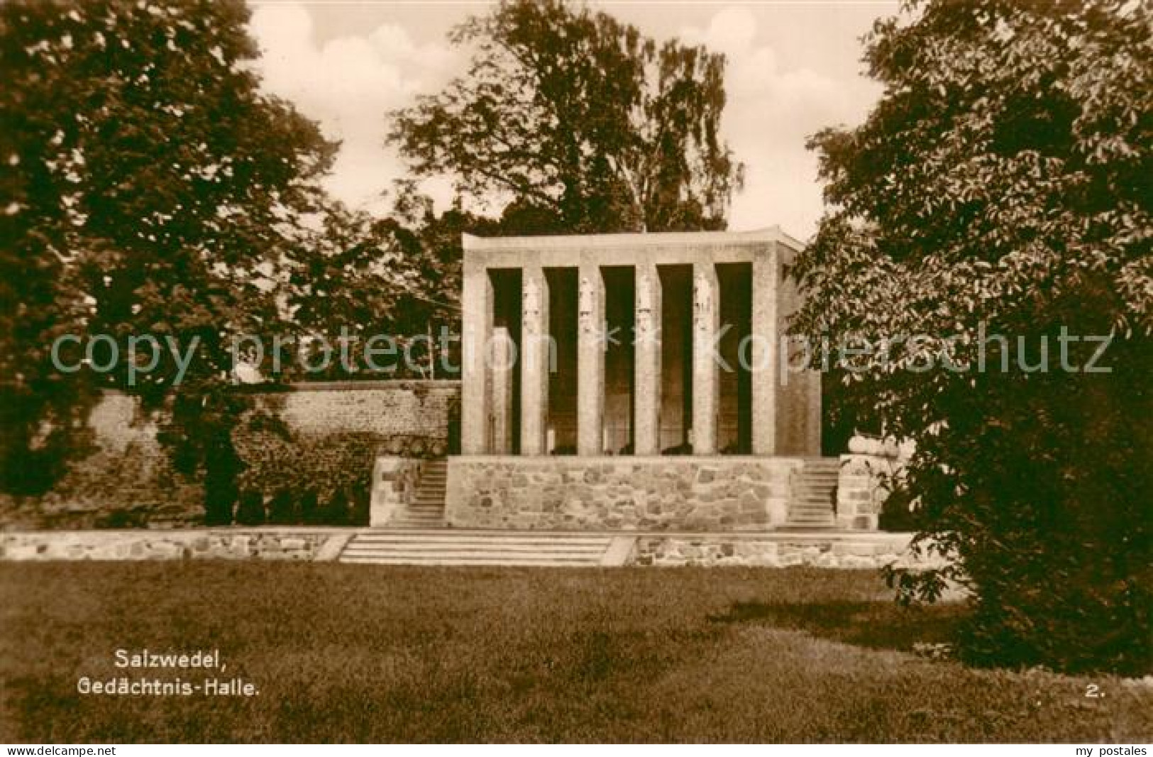 73691116 Salzwedel Gedaechtnishalle Trinks Postkarte Salzwedel - Salzwedel