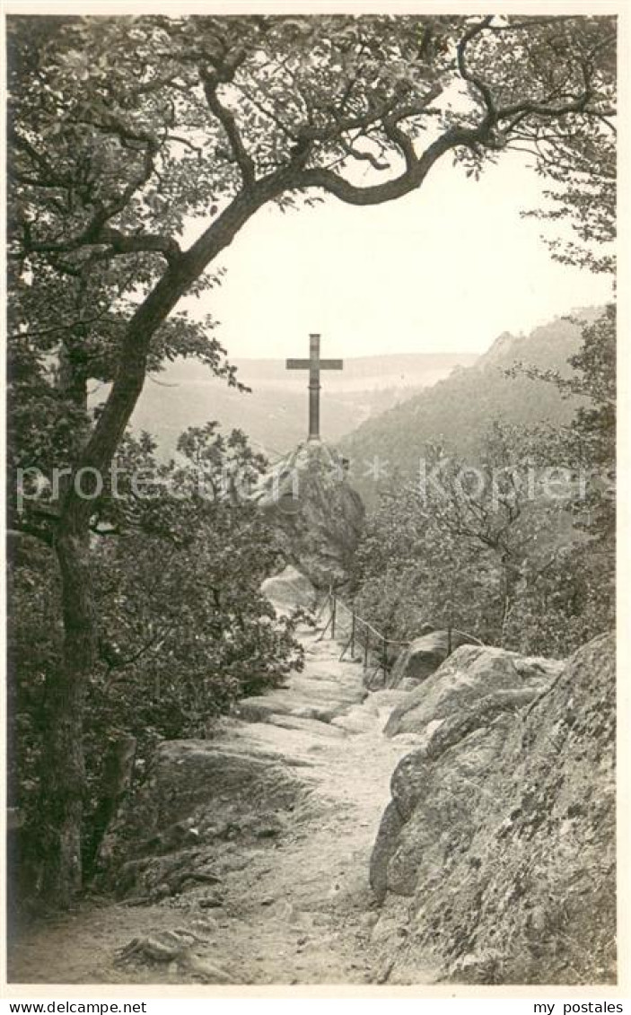 73691082 Ilsenburg Harz Ilsestein Gipfelkreuz Felsen Ilsenburg Harz - Ilsenburg