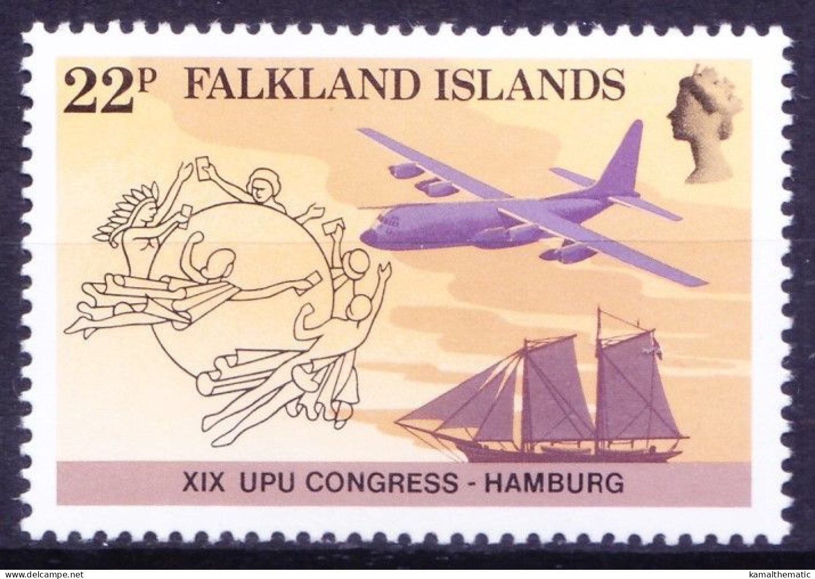 Falkland 1984 MNH, 19th U.P.U. Congress Hamburg - UPU (Union Postale Universelle)