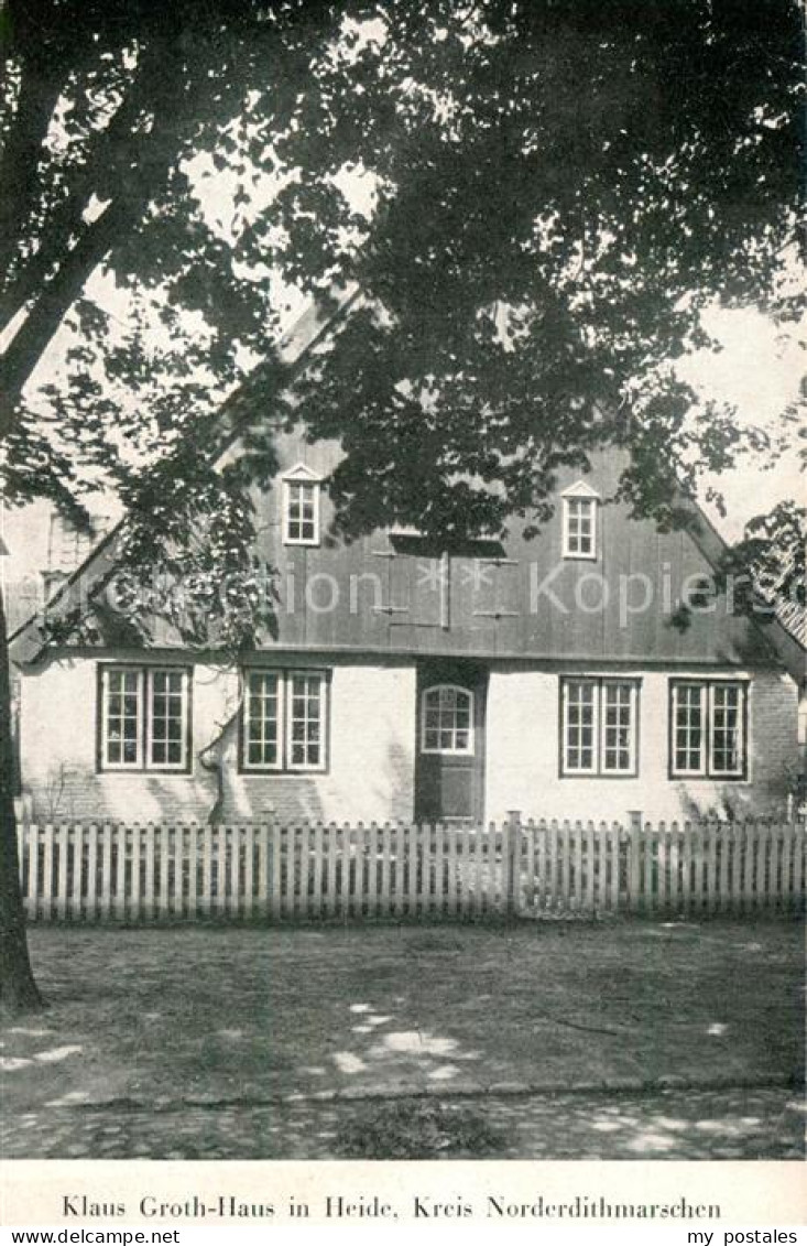 73690477 Heide Holstein Klaus Groth-Haus Kreis Norderdithmarschen Heide Holstein - Heide