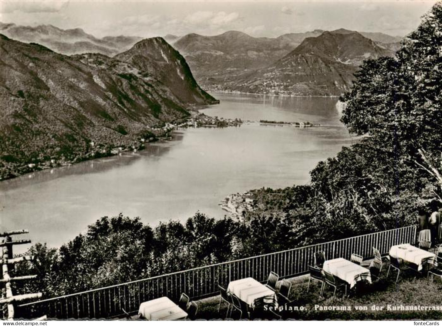 13961586 Serpiano_Lugano_TI Blick Von Der Kurhausterrasse - Autres & Non Classés