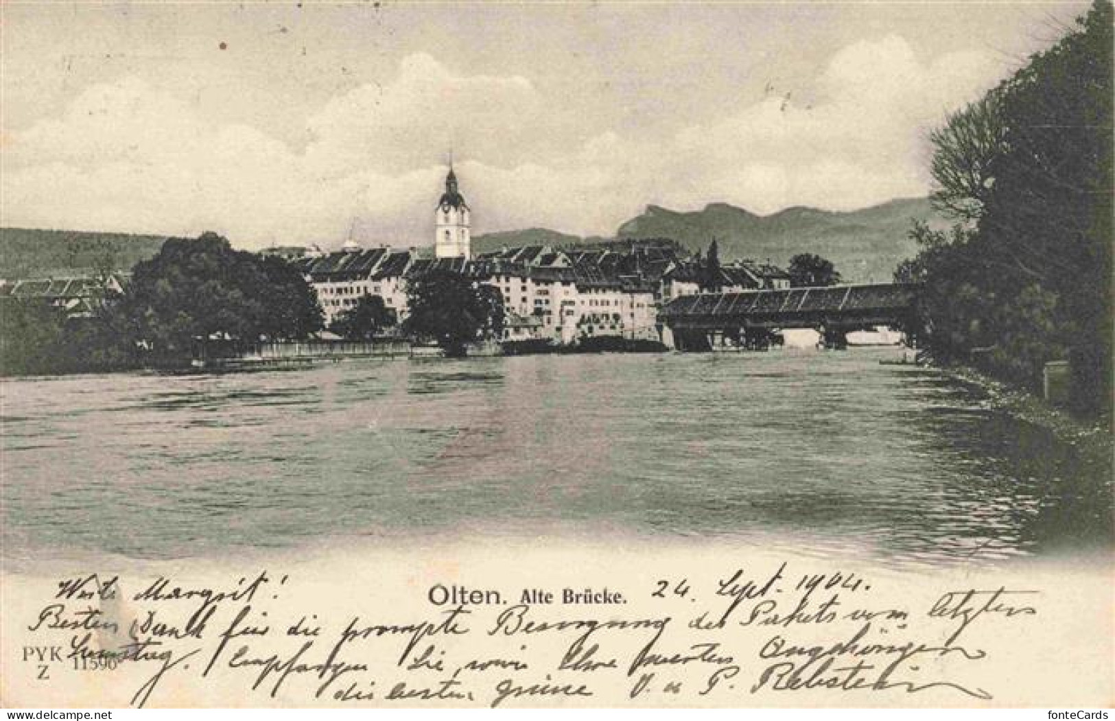 13961500 Olten_SO Partie An Der Aare Alte Bruecke - Autres & Non Classés