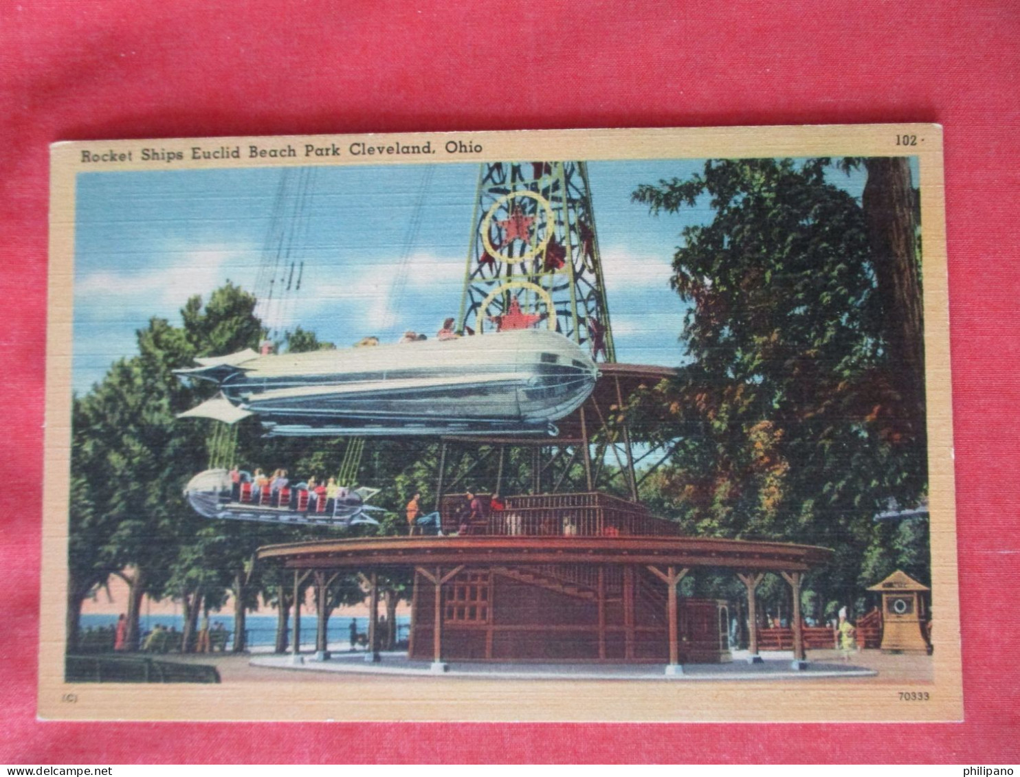 Rocket Ships Euclid Beach Amusement Park  Cleveland Ohio     Ref 6343 - Cleveland