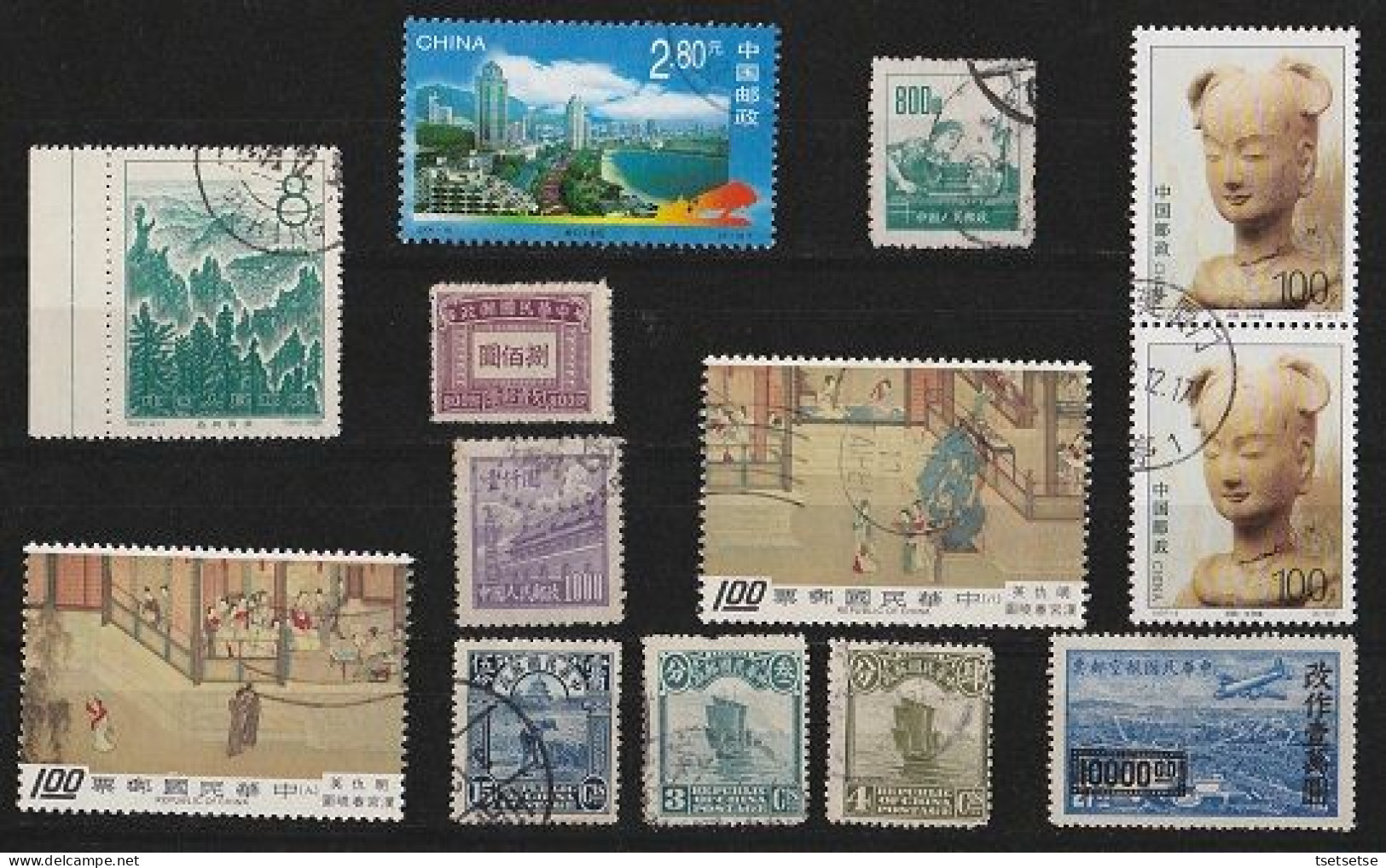 Mixed China Stamps Collection #8 - Lots & Serien