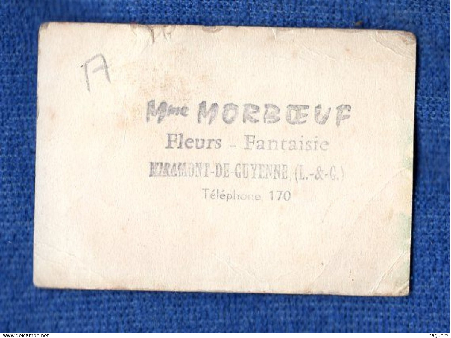 TROIS VALSE  CARTE PARFUMEE  -  Mme MORBOEUF FLEURS FANTAISIES -  MIRAMONT DE GUYENNE 47 - Vintage (until 1960)