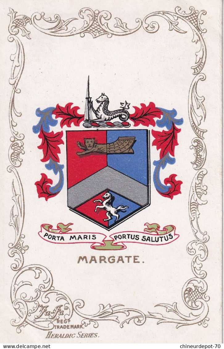 PORTA MARIS PORTUS SALUTUS MARGATE REG TRADE MARK HERALDIC SERIES - Margate