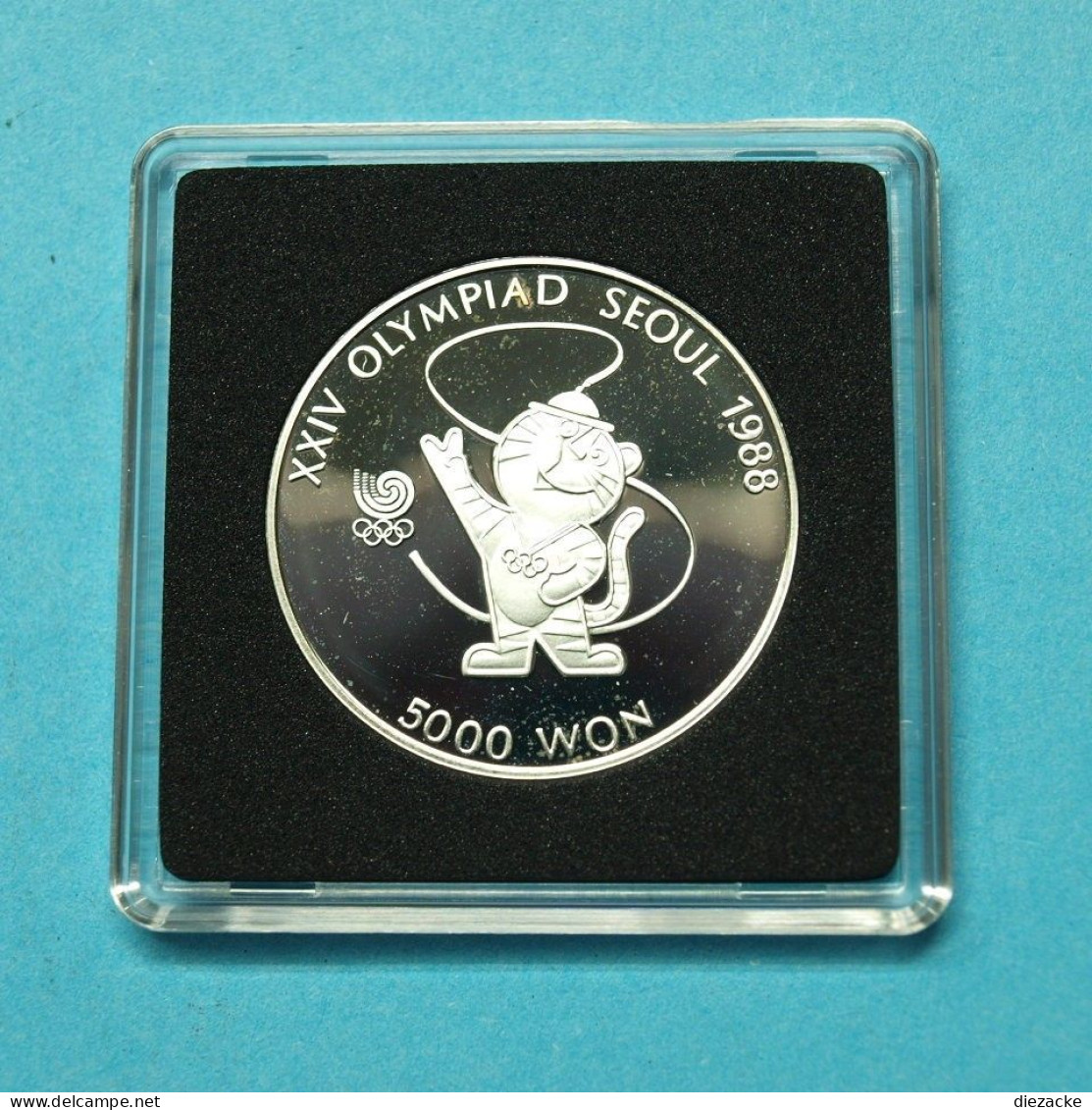 Korea 1988 500 Won Olympiade Seoul Maskottchen Silber PP (M4203 - Korea (Nord-)