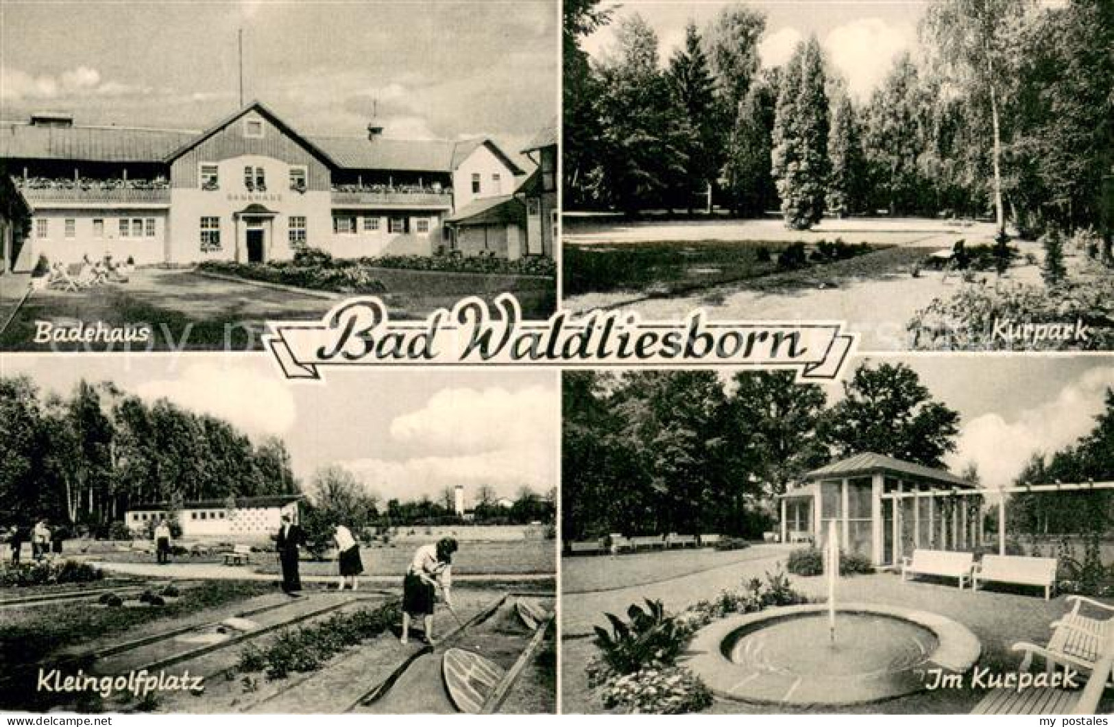 73690071 Bad Waldliesborn Badehaus Kurpark Kleingolfplatz Springbrunnen Bad Wald - Lippstadt