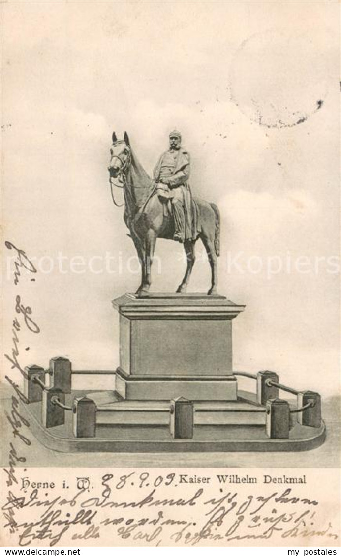 73690057 Herne Westfalen Kaiser Wilhelm Denkmal Herne Westfalen - Herne