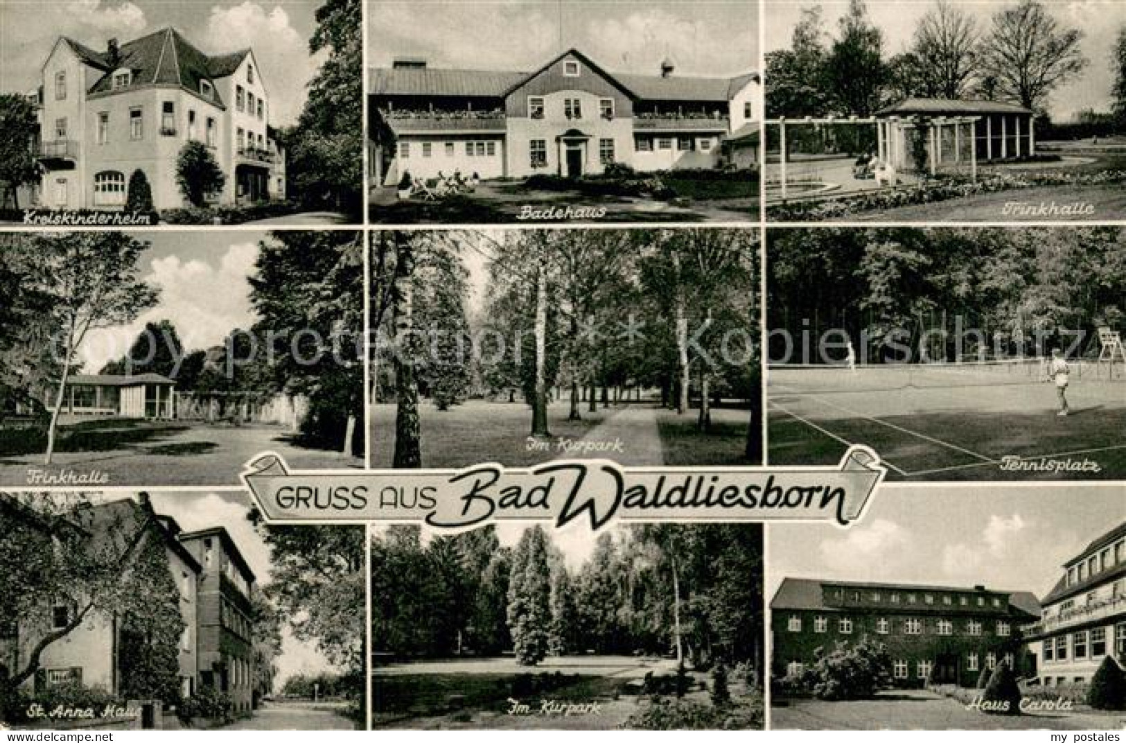 73689868 Bad Waldliesborn Kinderheim Badehaus Trinkhalle Kurpark Tennisplatz Kur - Lippstadt