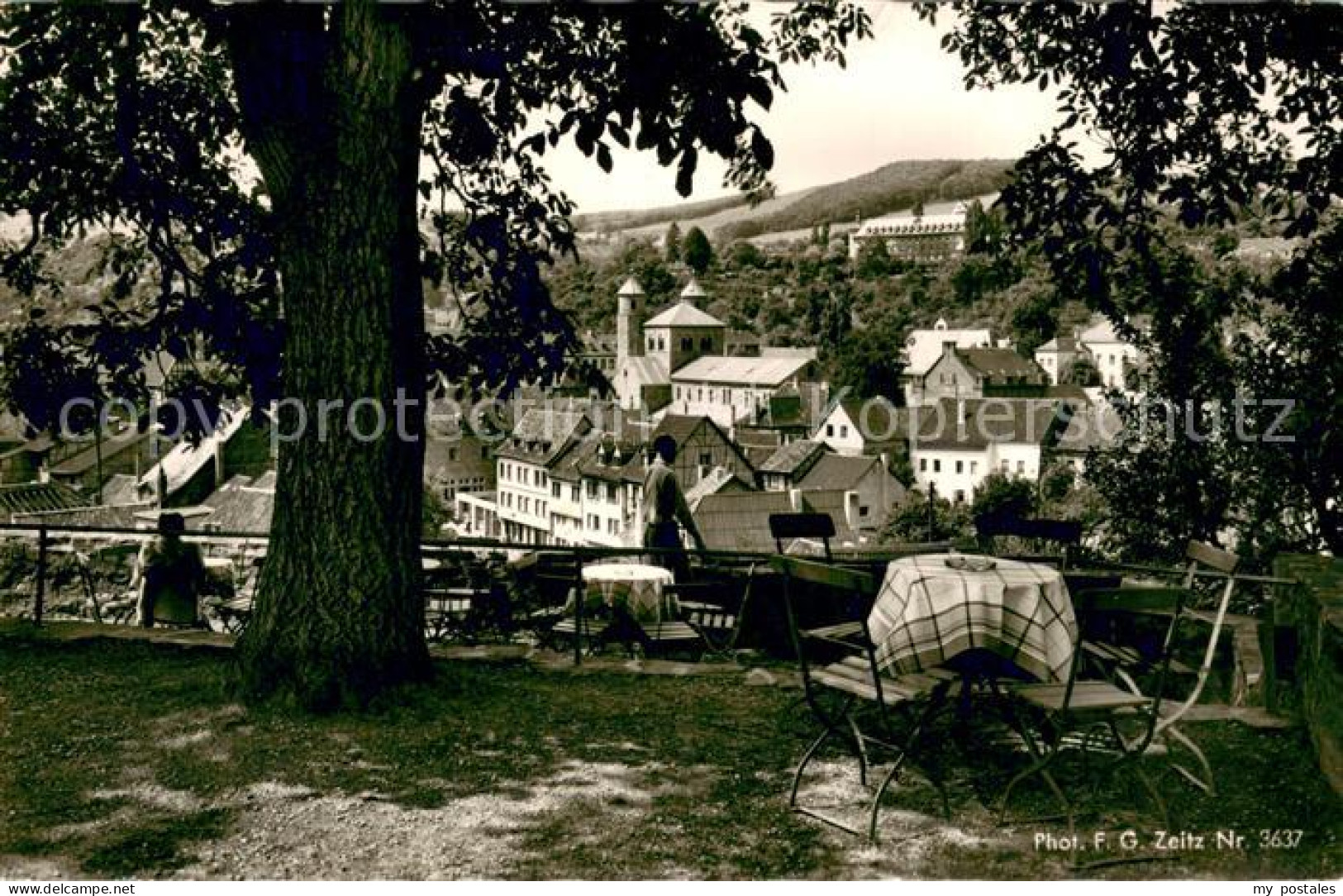 73689823 Bad Muenstereifel Blick Von Der Terrasse Der Burgschenke Bad Muensterei - Bad Münstereifel