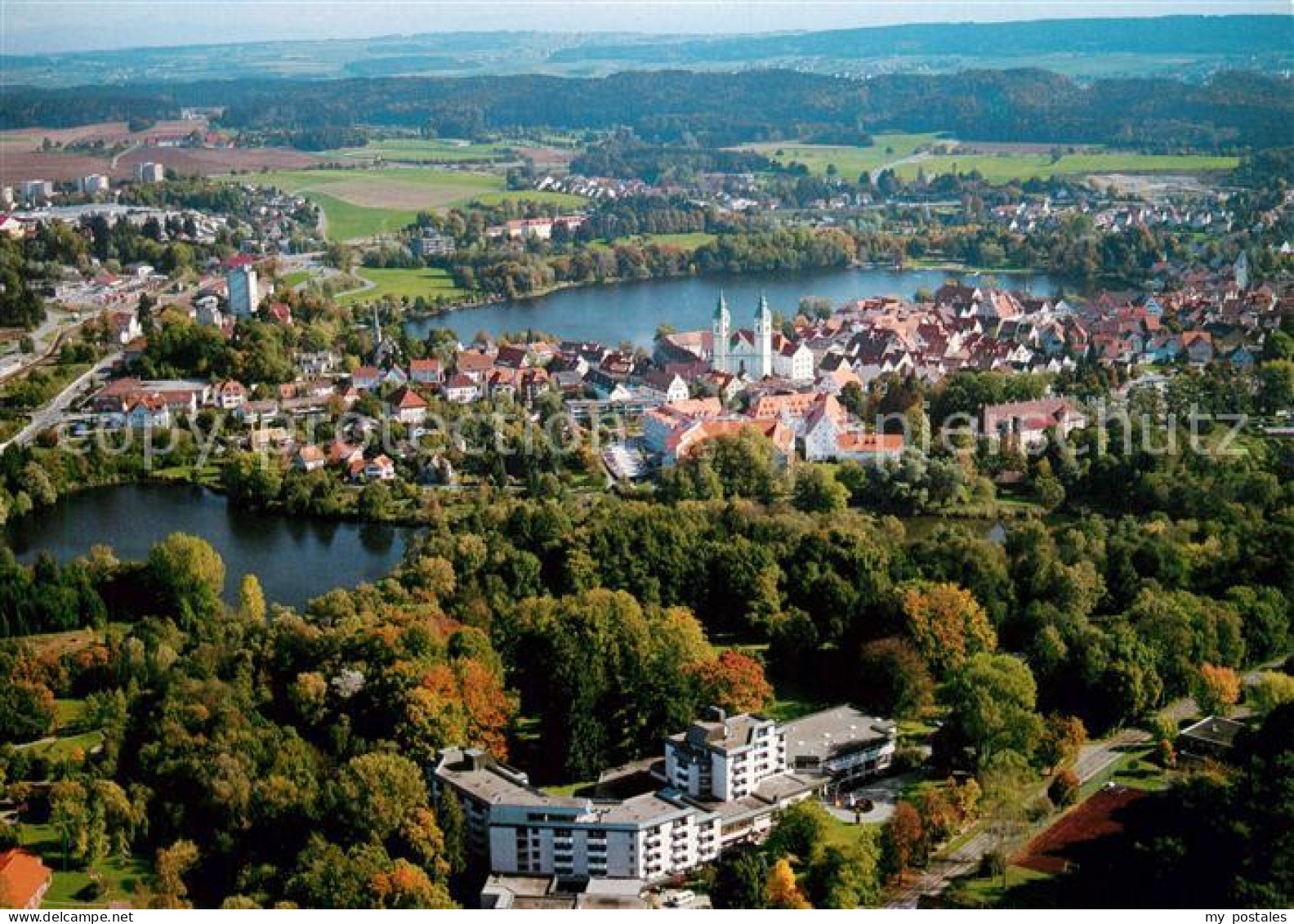 73080565 Waldsee Bad Fliegeraufnahme Bad Waldsee - Bad Waldsee