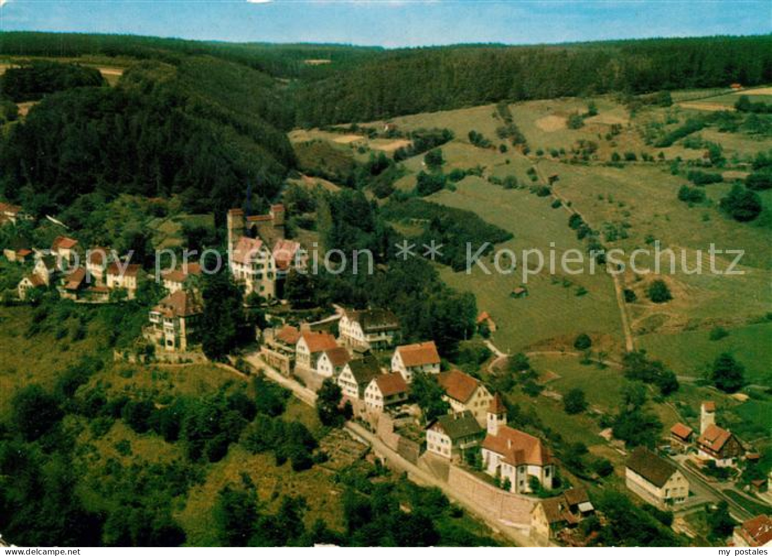 73080447 Berneck Altensteig Luftkurort Im Schwarzwald Fliegeraufnahme Berneck - Altensteig