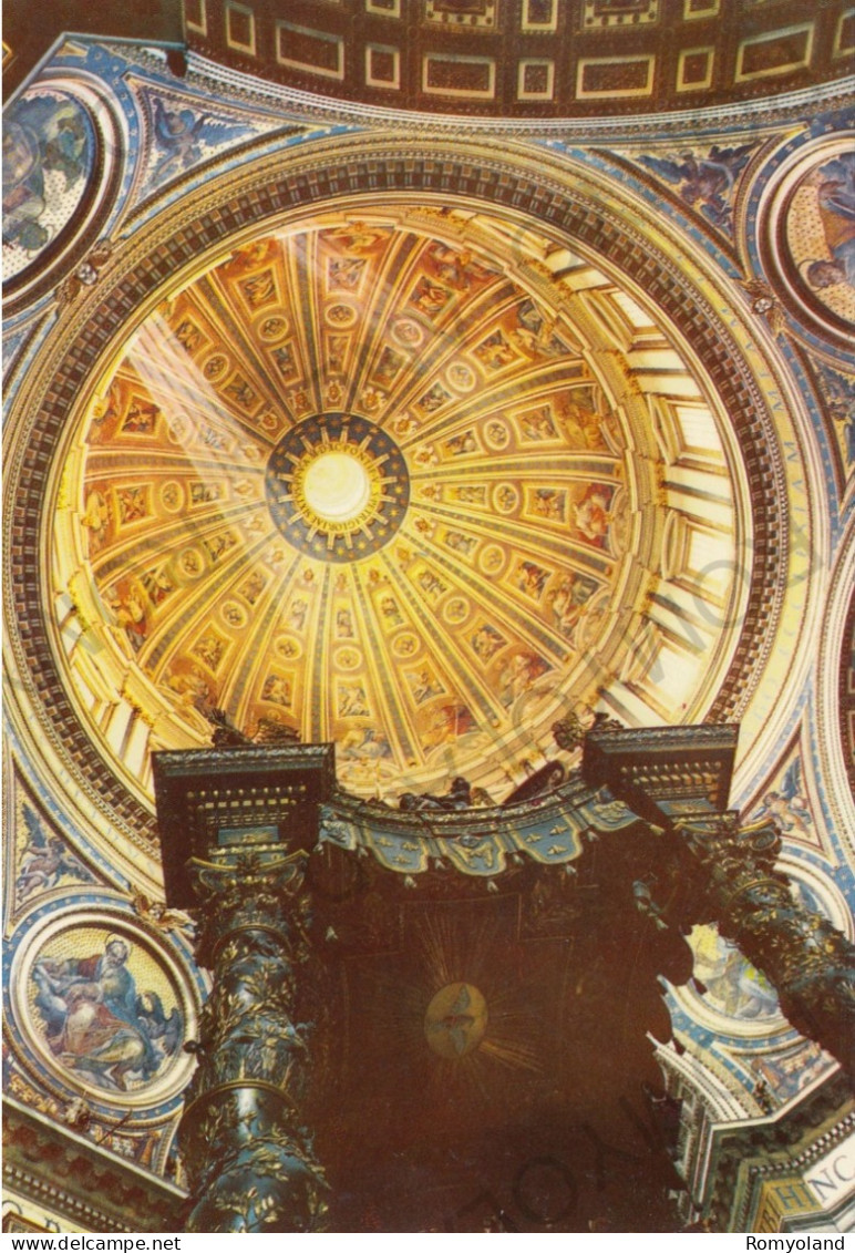 CARTOLINA  B22 ROMA,LAZIO-BASILICA DI S.PIETRO L'INTERNO DELLA CUPOLA-STORIA,MEMORIA,CULTURA,BELLA ITALIA,NON VIAGGIATA - San Pietro