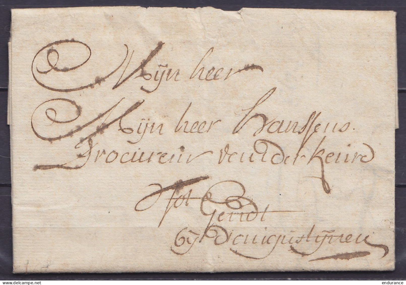 L. Datée 18 Octobre 1795 De ST-AMAND Pour GENDT - 1794-1814 (French Period)