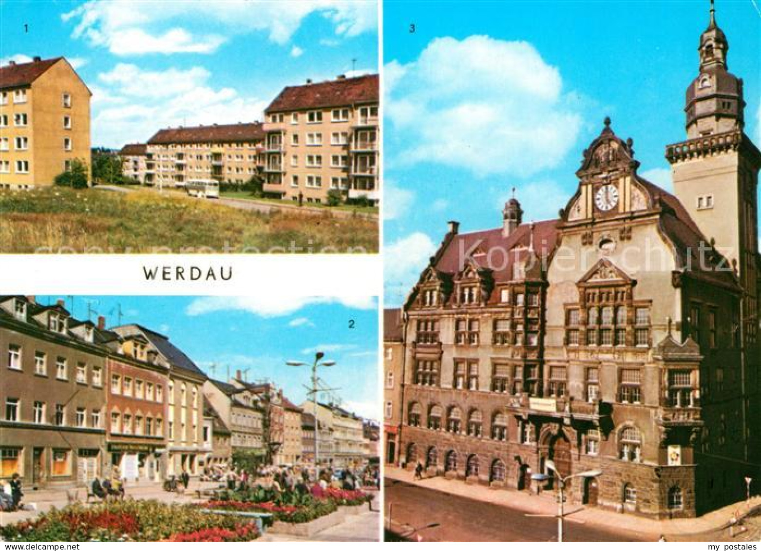 73076101 Werdau Sachsen Rathaus Marktplatz Werdau Sachsen - Werdau