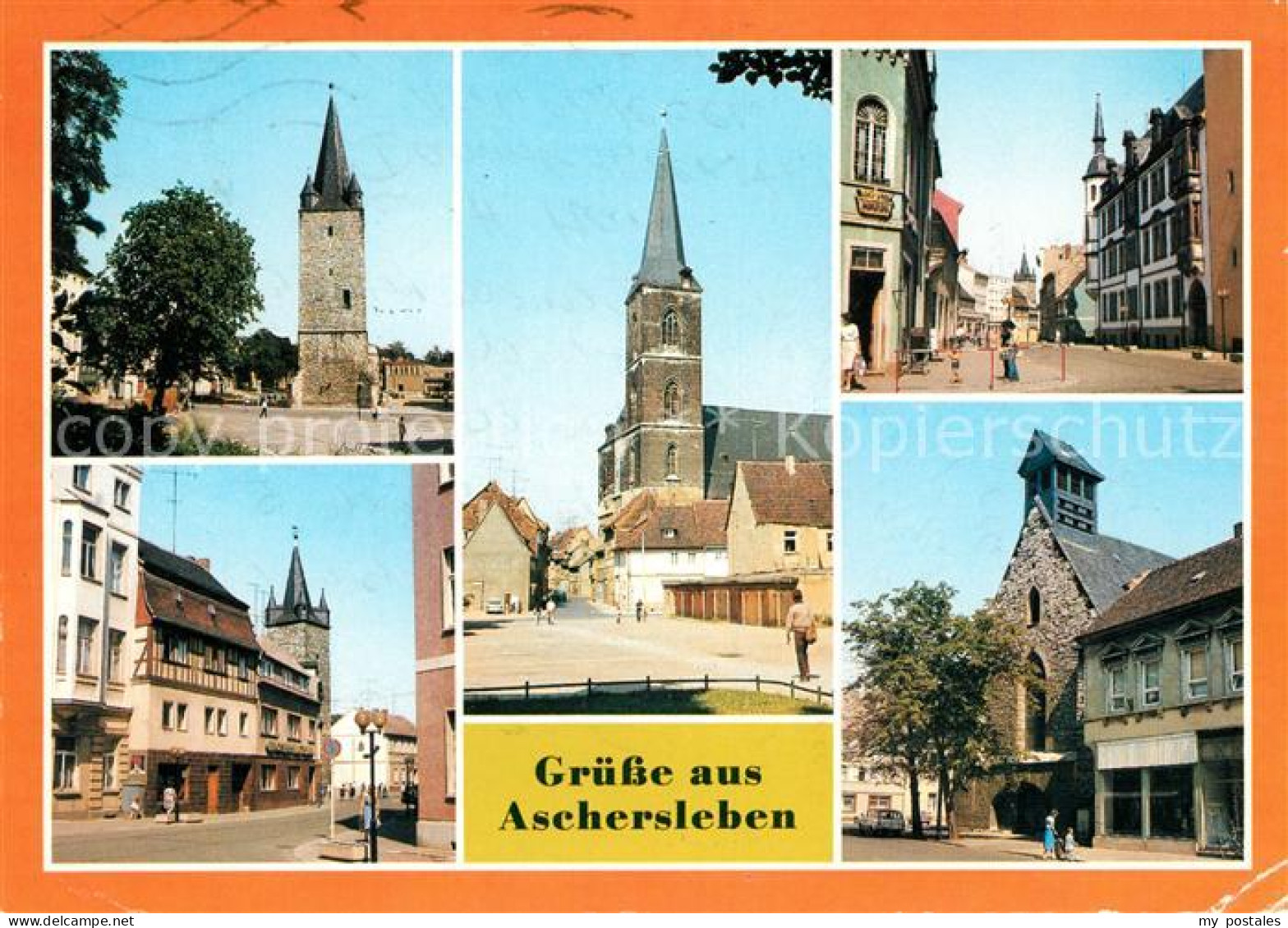 73076082 Aschersleben Johannesturm Markt Aschersleben - Aschersleben