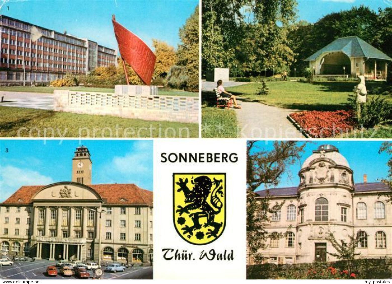 73076005 Sonneberg Thueringen Ehrenmal Karl Marx Strasse Stadtpark Rathaus Spiel - Sonneberg
