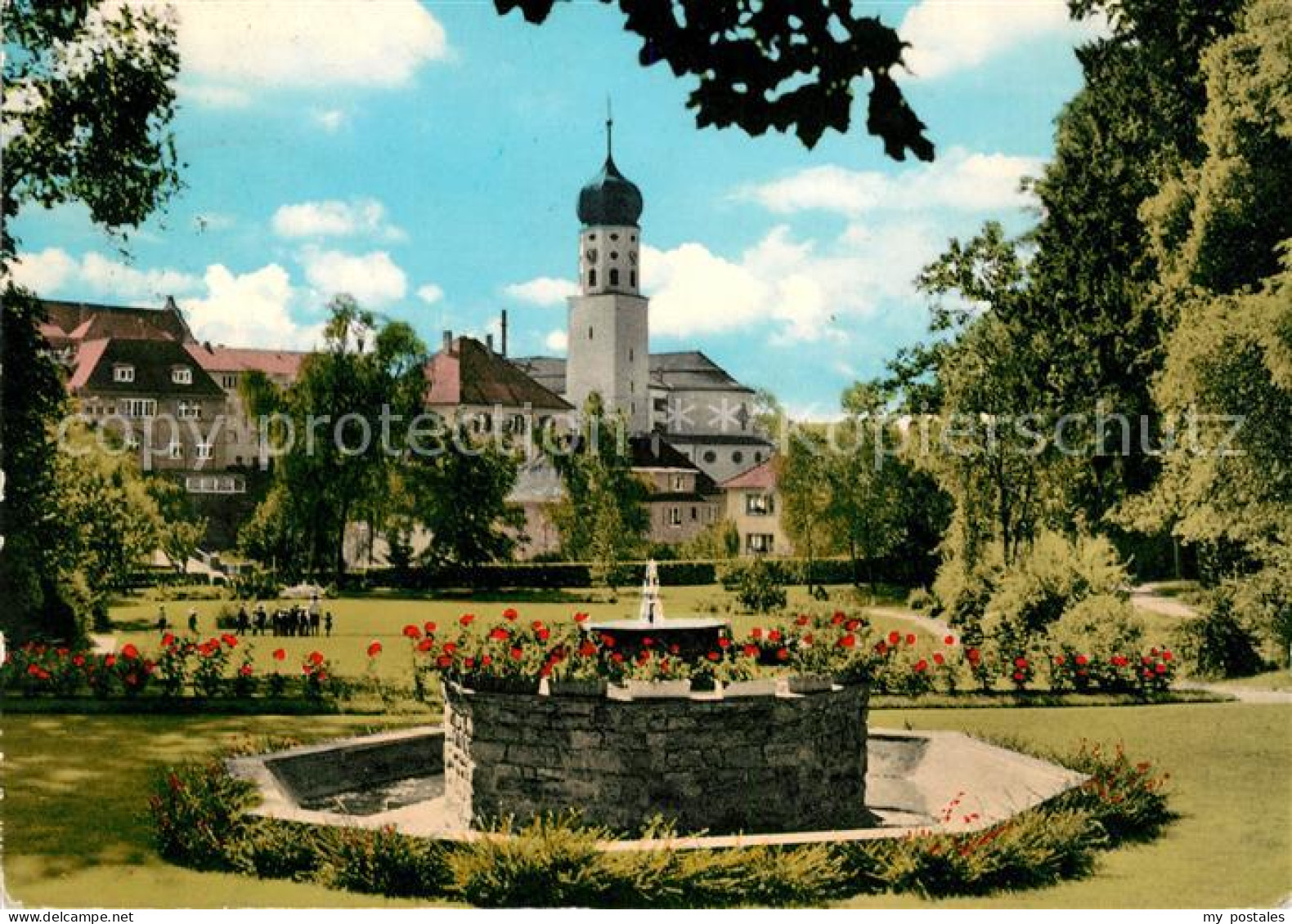 73073938 Stockach Baden Kurpark Brunnen Kirche Stockach Baden - Stockach