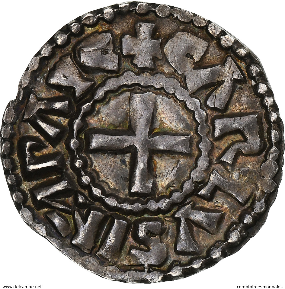 France, Charles Le Chauve, Denier, 840-877, Bourges, Argent, TTB+ - Otros & Sin Clasificación