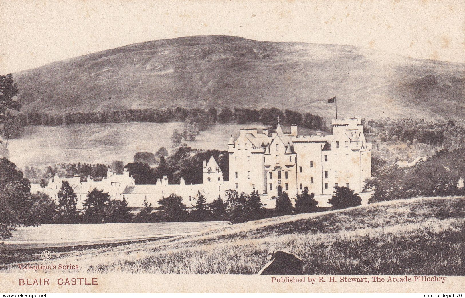 Valentine's Series BLAIR CASTLE Published By R. H. Stewart  The Arcade Pitlochry - Perthshire
