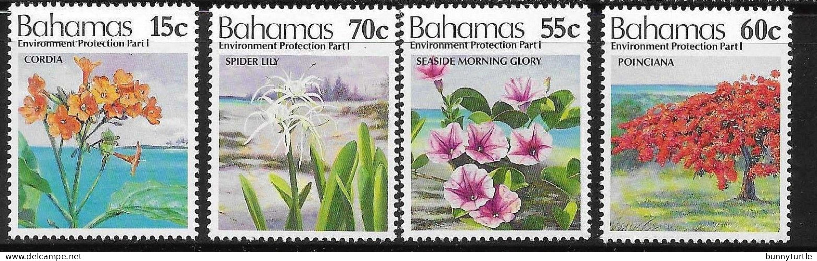 Bahamas 1993 Environment Protection Part I Wildflowers MNH - Bahamas (1973-...)
