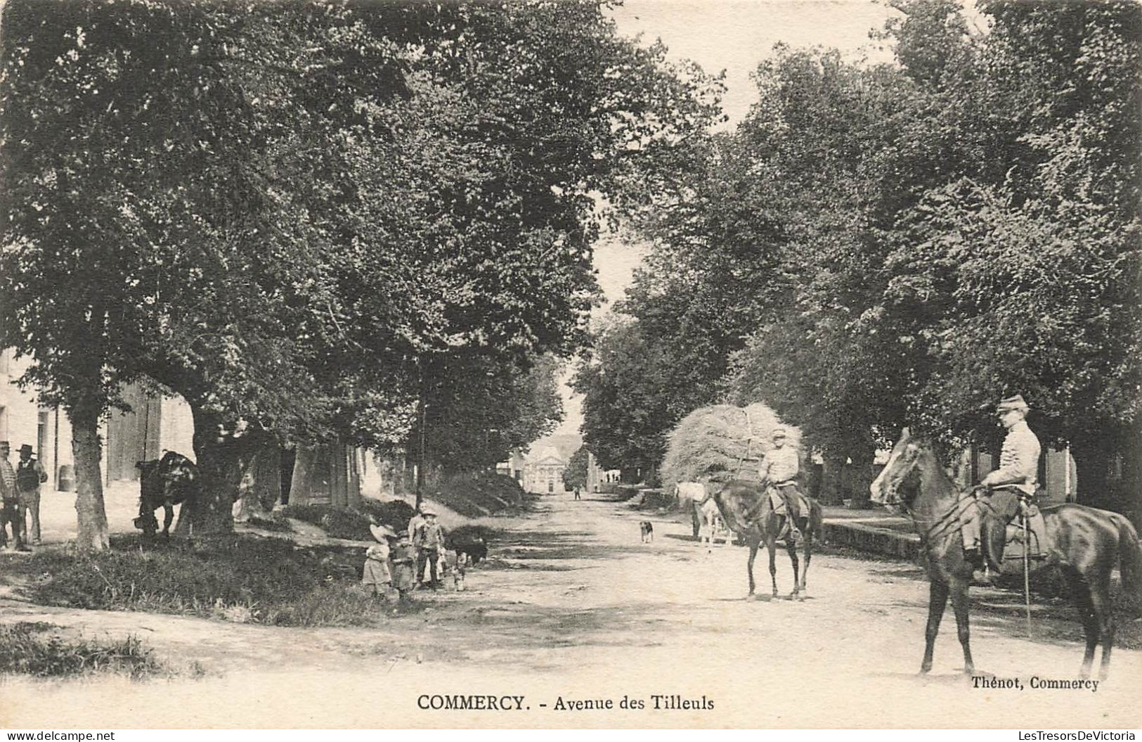 FRANCE - Commercy - Vue Générale Sur L'avenue Des Tilleuls - Deux Chevaux - Carte Postale Ancienne - Commercy