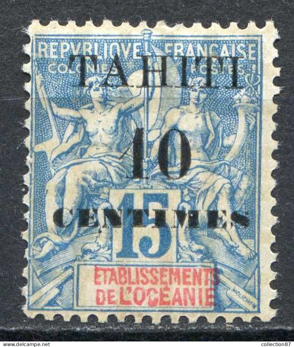 Réf 085 > TAHITI < N° 33A * Chiffre 1 Type II < Neuf Ch -- MH * - Unused Stamps