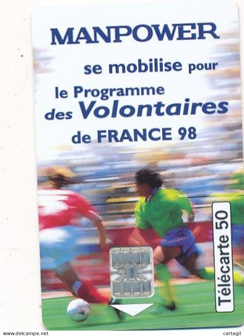 Télécarte France (05/98)  Manpower (motif, état, Unités, Etc Voir Scan) + Port - Zonder Classificatie
