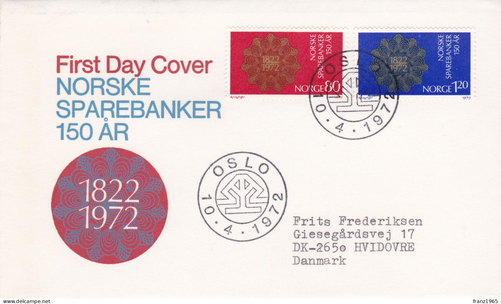 Savings Bank - 1972 - FDC