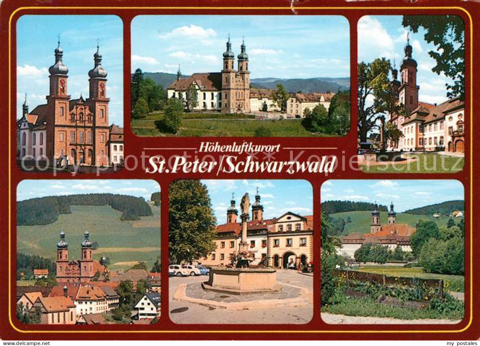 73072562 St Peter Schwarzwald Kirche Teilansichten Markt Brunnen St Peter Schwar - St. Peter