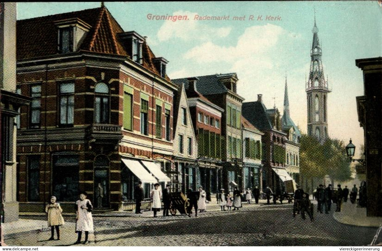 ! Alte Ansichtskarte Groningen, Rademarkt, Niederlande - Groningen