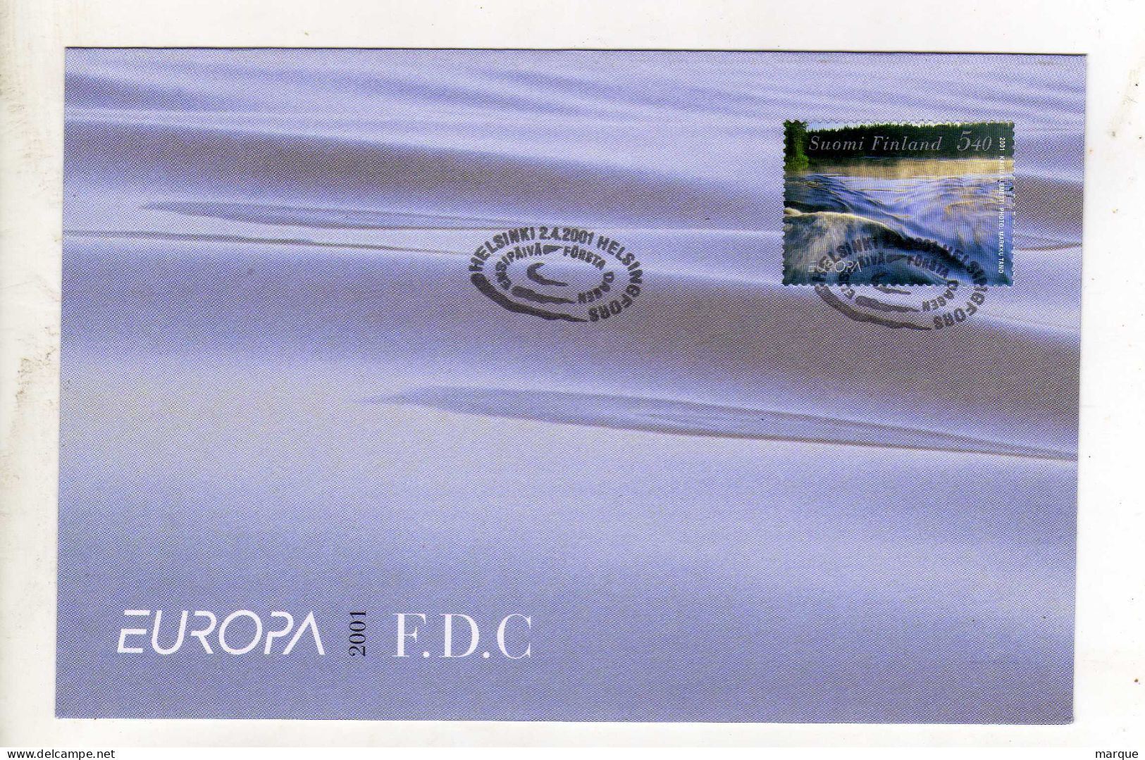 Enveloppe 1er Jour FINLANDE SUOMI FINLAND Oblitération HELSINSKI 02/04/2001 - FDC