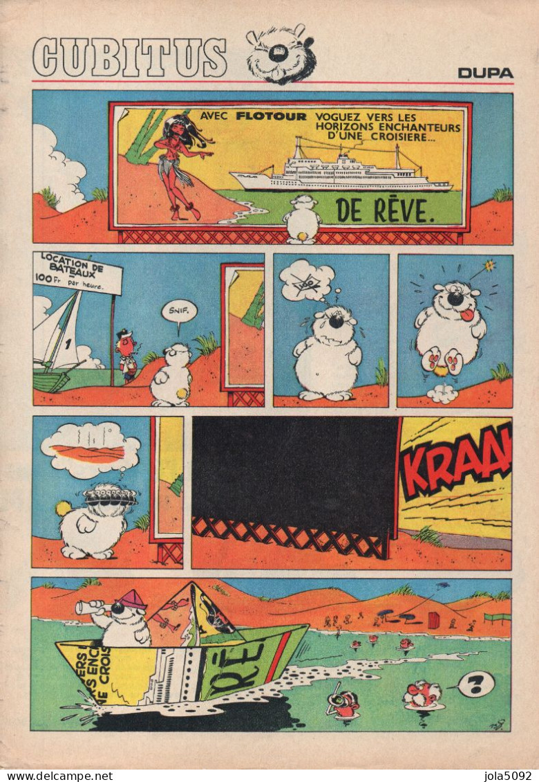 DUPA - CUBITUS - 10 Planches Issues Du Journal Tintin - Cubitus