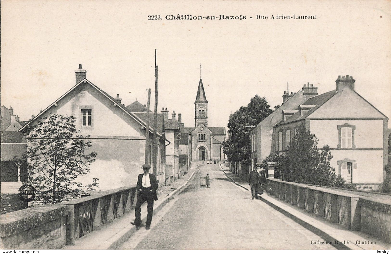 58 Chatillon En Bazois Rue Adrien Laurent CPA - Chatillon En Bazois