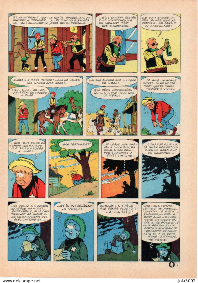 TIBET - KID ORDIN - Affaire D'Honneur - Histoire Complète 7 Planches Issues Du Journal Tintin - Chick Bill